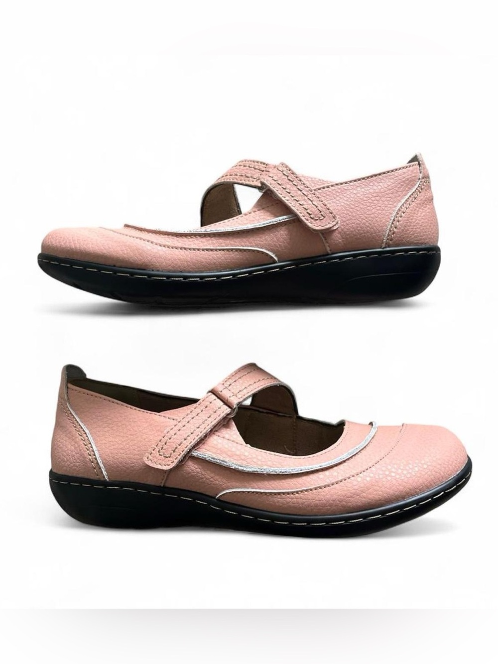 NWOT Taleneva Comfort Mary Jane Flats in Blush Pink